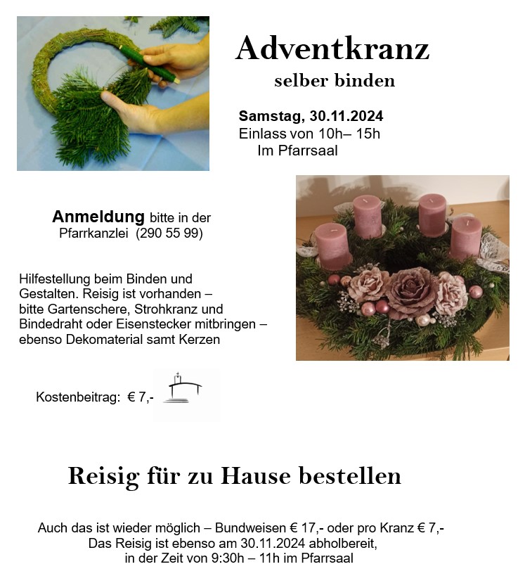 Adventkranzbinden